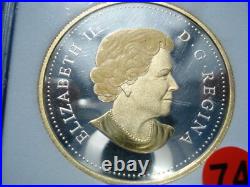 2017 Canada 150th Ann Confederation $1 99.99% Silver Gold Plated Dollar Coin #74