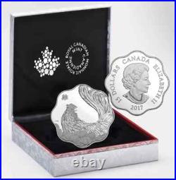 2017 Canada $15 Lunar Lotus Year of the Rooster Pure Silver Coin