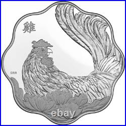 2017 Canada $15 Lunar Lotus Year of the Rooster Pure Silver Coin 2017 Canada $15 Lunar Lotus Year of the Rooster Pure Silver Coin