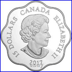 2017 Canada $15 Lunar Lotus Year of the Rooster Pure Silver Coin