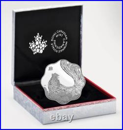 2017 Canada $15 Lunar Lotus Year of the Rooster Pure Silver Coin