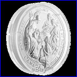 2017 Canada 1867 Confederation Medal Juventas et Patrius Vigor 10 oz Silver Coin