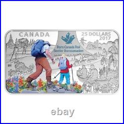 2017 Canada 1.5 oz Fine Silver $25 Rectangular Coin The Great Trail