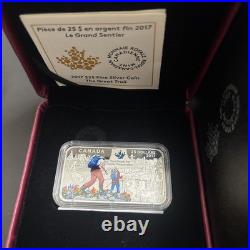 2017 Canada 1.5 oz Fine Silver $25 Rectangular Coin The Great Trail