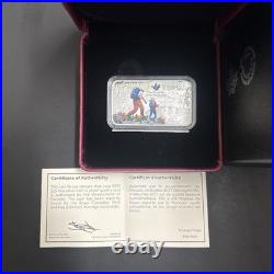 2017 Canada 1.5 oz Fine Silver $25 Rectangular Coin The Great Trail