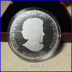 2017 Canada $20 En Plein Air Paddle Awaits Large Silver Coin with COA & RCM Box