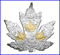 2017 Canada $20 Fine Silver Coin Gilded Silver Maple Leaf