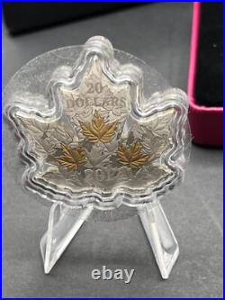 2017 Canada $20 Fine Silver Coin Gilded Silver Maple Leaf