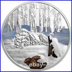 2017 Canada $20 Fine Silver Coin Glistening North The Arctic Wolf