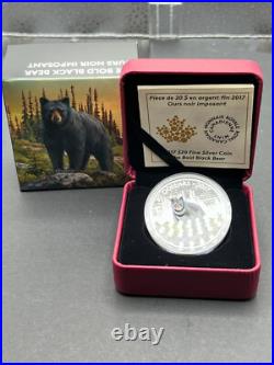 2017 Canada $20 Fine Silver Coin The Bold Black Bear