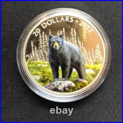 2017 Canada $20 Fine silver coin The Bold Black Bear