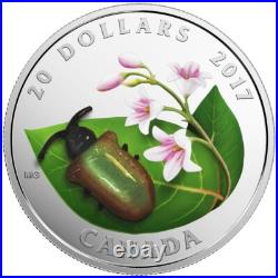 2017 Canada $20 Murano Glass Dogbane Beetle 1 oz Fine Silver Coin 2017 Canada $20 Murano Glass Dogbane Beetle 1 oz Fine Silver Coin