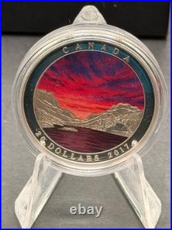 2017 Canada $20 Weather Phenomenon Fiery Sky Pure Silver Coin