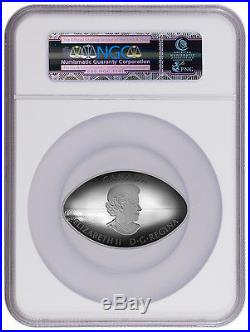 2017 Canada $25 1 Oz Proof Silver Football-Shaped Coin NGC PF69 UC ER SKU43975