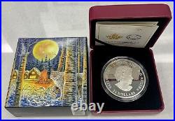 2017 Canada $30 Fine Silver Coin Animals in the Moonlight Lynx