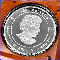2017 Canada $500 Dollar. 9999 Silver 5 Kilo Coin Coast to Coast- Serial 011