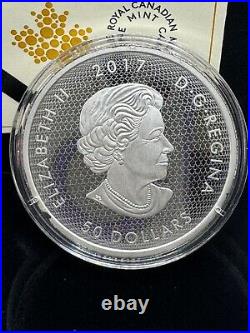 2017 Canada $50 3oz Fine Silver Coin Monarch Migration
