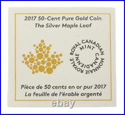 2017 Canada 50 cent The Silver Maple Leaf Pure Gold Coin