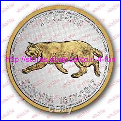 2017 Canada Big Coin Alex Colville Designs #2 Pure Silver 25 Cent Bobcat Coin