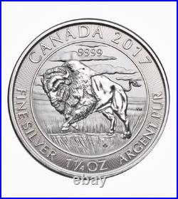 2017 Canada Bison Buffalo 1.25 oz. 9999 Pure Silver Coin $8 Bullion Uncirculated