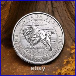 2017 Canada Bison Buffalo 1.25 oz. 9999 Pure Silver Coin $8 Bullion Uncirculated