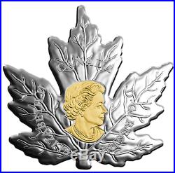 2017 Canada Gilded Silver Maple Leaf $20 1 oz Pure Silver Coin