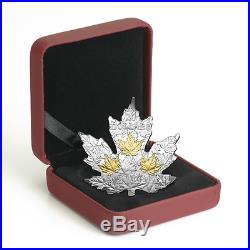 2017 Canada Gilded Silver Maple Leaf $20 1 oz Pure Silver Coin