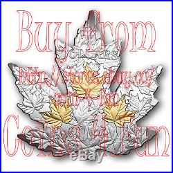 2017 Canada Gilded Silver Maple Leaf $20 Pure Silver Coin