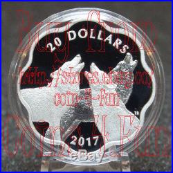 2017 Canada Master of Land Timber Wolf $20 Scallop-Edged Pure Silver Coin