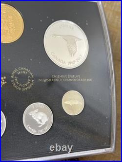 2017 Canada Silver Proof Set. 9999 RCM 1967 Centennial Coinswith COA & Box