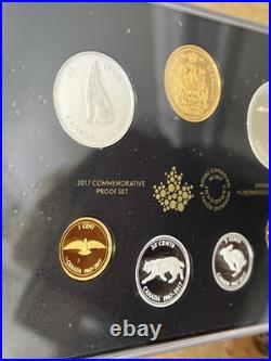 2017 Canada Silver Proof Set. 9999 RCM 1967 Centennial Coinswith COA & Box