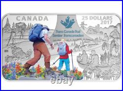 2017 Canadian $25 The Great Trail 1.5 oz Fine Silver Coin