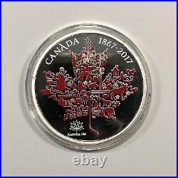 2017 Canadian Icons 5 oz. Pure Silver Coloured Coin
