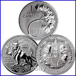 2017 Canadian Lore Forgotten 1927 Designs 1 oz. Silver Rev Proof 3-Coin SKU47752