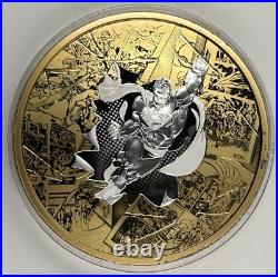 2017 DC Comics Superman 3 Oz. 999 Silver Gold Canada $50 Coin Brave & Bold