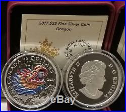 2017 Dragon Boat Festival $25 1OZ Silver Ultra-High Relief Coin Chinese Canada