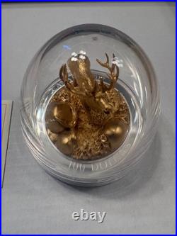 2017 Elk Sculpture of Majestic Canadian Animals $100 pure 10oz. 999 coin Canada