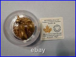 2017 Elk Sculpture of Majestic Canadian Animals $100 pure 10oz. 999 coin Canada
