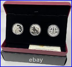 2017 Fine silver Forgotten Canadian Designs Of 1927 3-coin Set #21-00