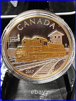 2017 Fine silver Locomotives Across Canada 3-coin Subscription Set