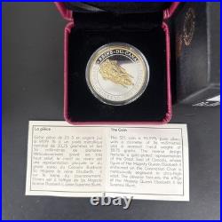 2017 Great Seal of Canada $25 1OZ Pure Silver Gold-Plated Proof Coin