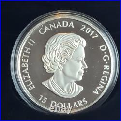 2017 Royal Canadian Mint $15 In The Eyes Of The Wolf Pure Silver Coin