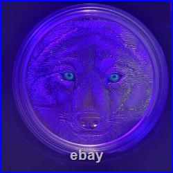 2017 Royal Canadian Mint $15 In The Eyes Of The Wolf Pure Silver Coin