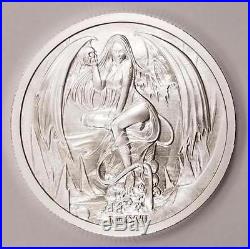 2017 Temptation Of The Succubus 2 oz. 999 Silver Capsuled BU Round Coin WithCOA
