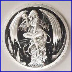2017 Temptation Of The Succubus 2 oz. 999 Silver Capsuled Proof Round Coin WithCOA