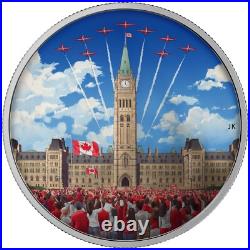 2017 Two Ounce $30 Celebrating Canada Parliament Building Pure Silver Glow Coin
