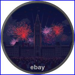 2017 Two Ounce $30 Celebrating Canada Parliament Building Pure Silver Glow Coin