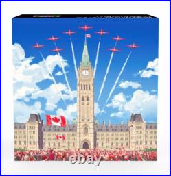 2017 Two Ounce $30 Celebrating Canada Parliament Building Pure Silver Glow Coin