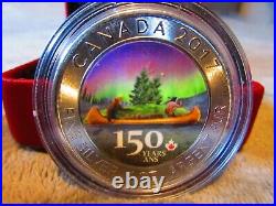 2017 VOYAGEUR AURORA BOREALIS 150 Anniversary 1oz Silver Coin $5 Canada