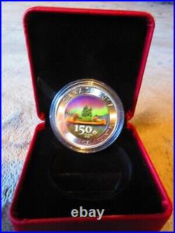 2017 VOYAGEUR AURORA BOREALIS 150 Anniversary 1oz Silver Coin $5 Canada